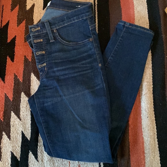 Madewell - 9” high rise skinny with front buttons - Picture 5 of 5